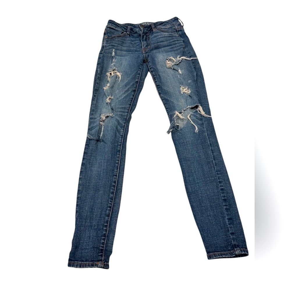 American Eagle Distressed Blue Women's High Rise Jegging Size 2